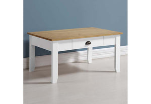 Seconique Ludlow White with Oak Lacquer Coffee Table (5747541639334)