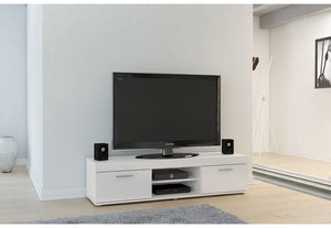 Birlea Edgeware Black, Walnut & Black, White and White & Grey Gloss TV Unit (5600640467110)