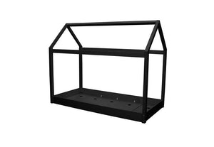 LPD Furniture Hickory Black & White Wooden House Bed 3FT Single - 90cm (6164077248686)