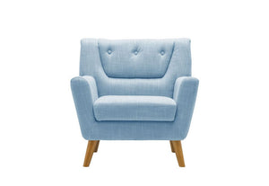 Birlea Lambeth Duck Egg Blue,Grey Large Medium Chair Upholstered Fabric Sofa (5600597246118)