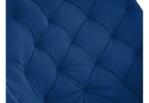 Julian Bowen Lorenzo Grey & Blue Velvet Cantilever Dining Chair (7582899175598)
