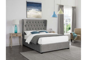 LPD Belgravia Cappuccino Grey Upholstered Ottoman Bed Double King & Super King (6257480335534)