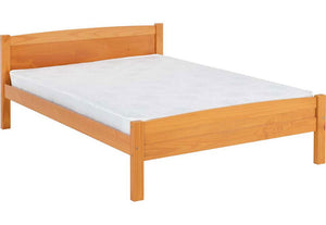 Seconique Amber Antique Pine White Solid Pine Wooden Bed 3FT Single 4FT6 Double (5669203017894)