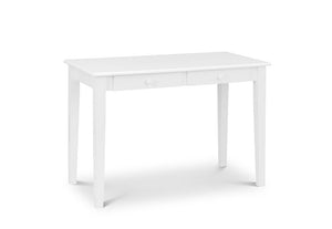 Julian Bowen Carrington White 2 Drawer Desk (5801751183526)