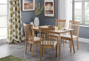 Julian Bowen Boden Light Oak Rectangular Dining Table (6710554689710)