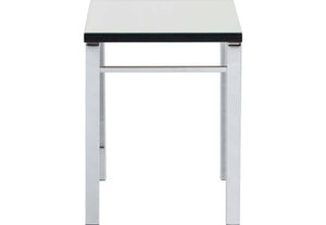 Seconique Valencia Mirrored Black Trim Side Table (5759405523110)