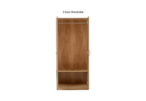 OSD Bellingham Oak Veneer 2 Door Wardrobe (5734007505062)