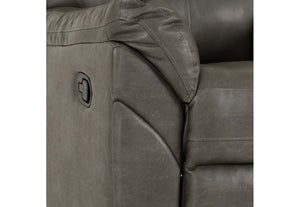 Seconique Capri Black and Grey Faux Leather Reclining Chair (5762176549030)