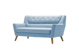 Birlea Lambeth Duck Egg Blue,Grey Large Medium Chair Upholstered Fabric Sofa (5600597246118)