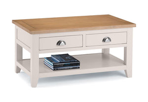 Julian Bowen Richmond Elephant Grey Solid Oak Coffee Table (6542899675310)