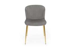 Julian Bowen Harper Dusky Pink, Grey & Blue Velvet Set of 6 Dining Chairs (7582868406446)