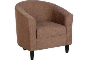 Seconique Tempo Dark Brown,Grey,Mustard,Petrol Blue, Red & Sand Fabric Tub Chair (5727871467686)