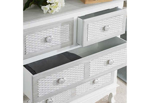 LPD Furniture Brittany White and Grey 2+2 Drawer Chest (6581168144558)