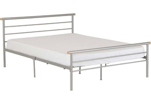 Seconique Orion Silver Metal Bed 3FT Single 4FT Small Double 4FT6 Double (6080280428718)