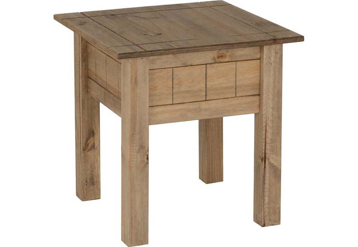 Seconique Panama Natural Wax Lamp Table