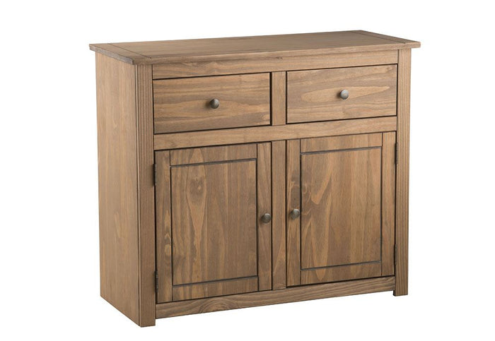 Birlea Santiago Distressed Waxed Finish Solid Pine 2 Door 2 Drawer Sideboard