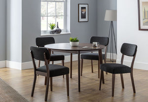 Julian Bowen Farringdon Walnut Circular Dining Table (5801667952806)
