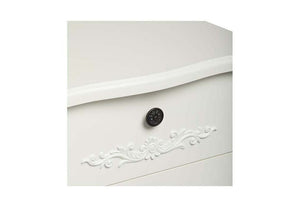 LPD Furniture Antoinette Black and White 4 Drawer Chest (6113122713774)