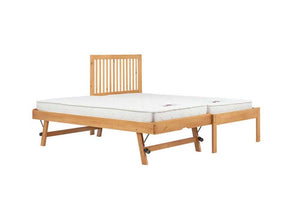 Birlea Buxton Pine & White Wooden Guest Bed w/ Comfort Care Mattress Single (5698005401766)
