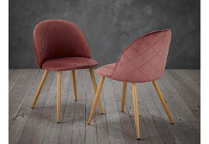 LPD Furniture Venice Black, Green, Grey & Pink Fabric Dining Chair (6074423804078)