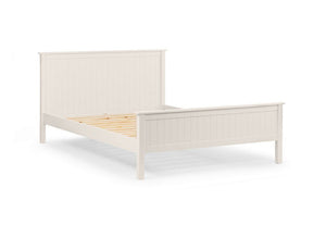 Julian Bowen Maine Surf White Dove Grey Wooden Bed Single 4FT6 Double 5FT King (5641720332454)