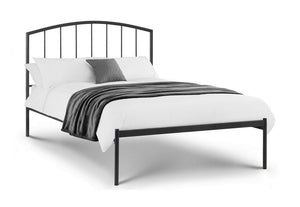 Julian Bowen Onyx Satin Anthracite Metal Bed 3FT Single 4FT6 Double 5FT King (5641786556582)
