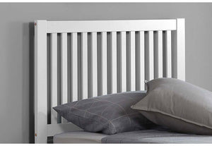 Birlea Buxton Pine & White Wooden Guest Bed w/ Comfort Care Mattress Single (5698005401766)