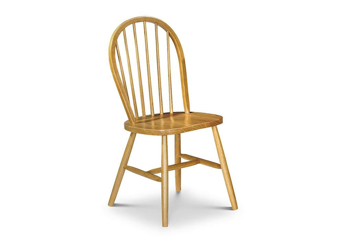 OSD Windsor Solid Wood Honey Lacquered Back Spindled Dining Chair (Set of 2)
