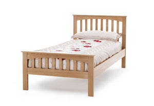 Serene Windsor Oak Wooden Bed 3FT Small Double 4FT6 5FT King 6FT (6678480289966)