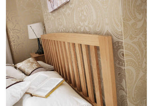 Serene Thornton Oak Wooden Bed 3FT Small Double 4FT6 5FT King 6FT (6678472786094)