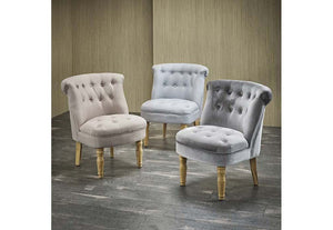 LPD Charlotte Beige, Duck Egg Blue, Mustard, Orange, Silver, Teal Accent Chair (6598157205678)