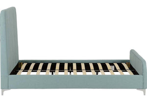 Seconique Hampton Grey Teal Upholstered Fabric Bed 4FT6 Double 5FT King Size (5674808705190)