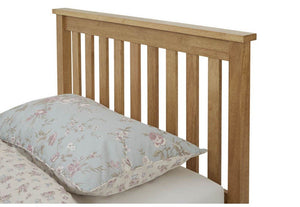 Serene Heather Honey Oak Opal White Hevea Wooden Bed 3FT 4FT Double 5FT 6FT (6677561901230)
