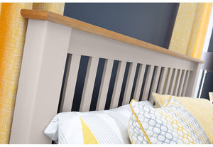 Julian Bowen Richmond Solid Oak High Foot End Wooden Bed 4FT6 Double 5FT King (5644964790438)