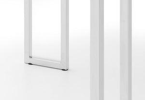 Julian Bowen Manhattan White High Gloss Dining Table & 4, 6 Roma Chairs Set (6120430207150)