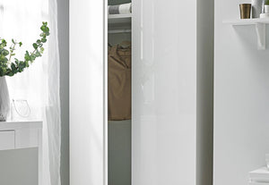 LPD Furniture Puro High Gloss White, Charcoal, Cream and Stone 2 Door Wardrobe (6167889936558)