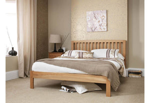 Serene Thornton Oak Wooden Bed 3FT Small Double 4FT6 5FT King 6FT (6678472786094)