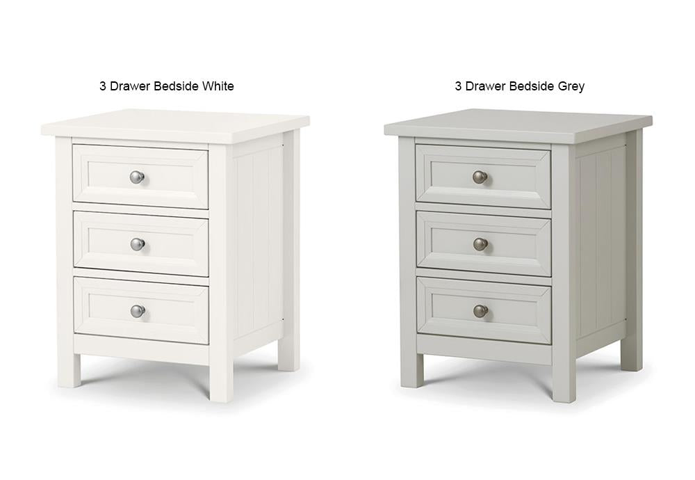 White nightstand with outlet deals