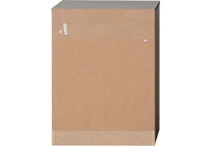 Seconique Felix Grey 2 Drawer Bedside Table/Nightstand/Bedside Cabinet (5727894012070)