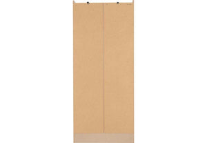 Seconique Nevada Grey, Oyster, Sonoma Oak and White 2 Door 1 Drawer Wardrobe (5762520842406)