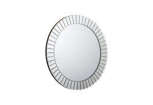 Julian Bowen Sonata Clera Glass Round Wall Mirror (5801683124390)