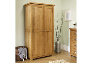Birlea Woburn Solid Oak/Oak Veneers Wardrobe (5600560611494)