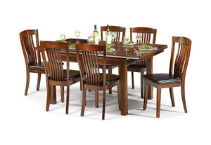 Julian Bowen Canterbury Mahogany Extending Dining Table (5801746399398)