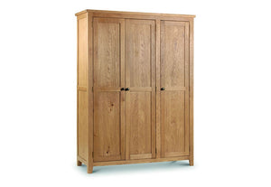 Julian Bowen Marlborough Waxed Oak 2 Door, 3 Door and 2 Door 2 Drawer Wardrobe (6570247684270)