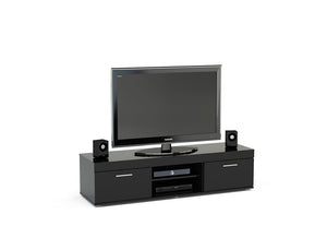 Birlea Edgeware Black, Walnut & Black, White and White & Grey Gloss TV Unit (5600640467110)
