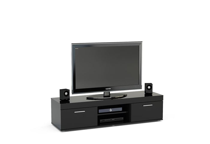 Birlea Edgeware Black, Walnut & Black, White and White & Grey Gloss TV Unit