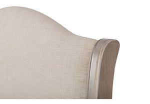 Julian Bowen Camille Solid Oak Fabric Upholstered Bed 4FT6 Double 5FT King Size (5641538338982)