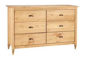 Birlea Pembroke Solid Pine 3 Over 2 Drawer Chest, 4 Dawer Chest & 6 Drawer Chest (5600474300582)