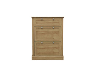 LPD Devon Oak/White, Oak/Charcoal & Oak Shoe Cabinet (6169326092462)