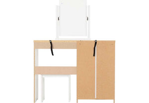 Seconique Nevada Grey, Oyster, Sonoma Oak and White 4 Drawer Dressing Table Set (5769105014950)